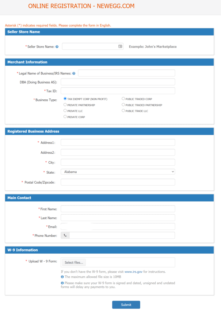 newegg,平台入驻
